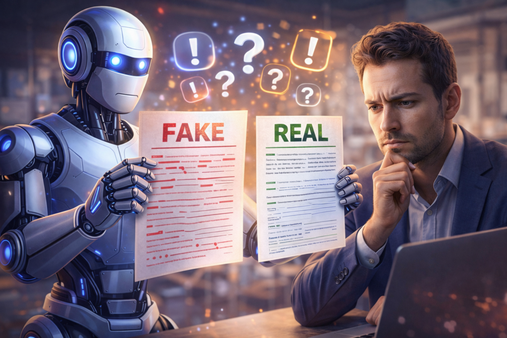 Come riconoscere un contenuto fatto con AI