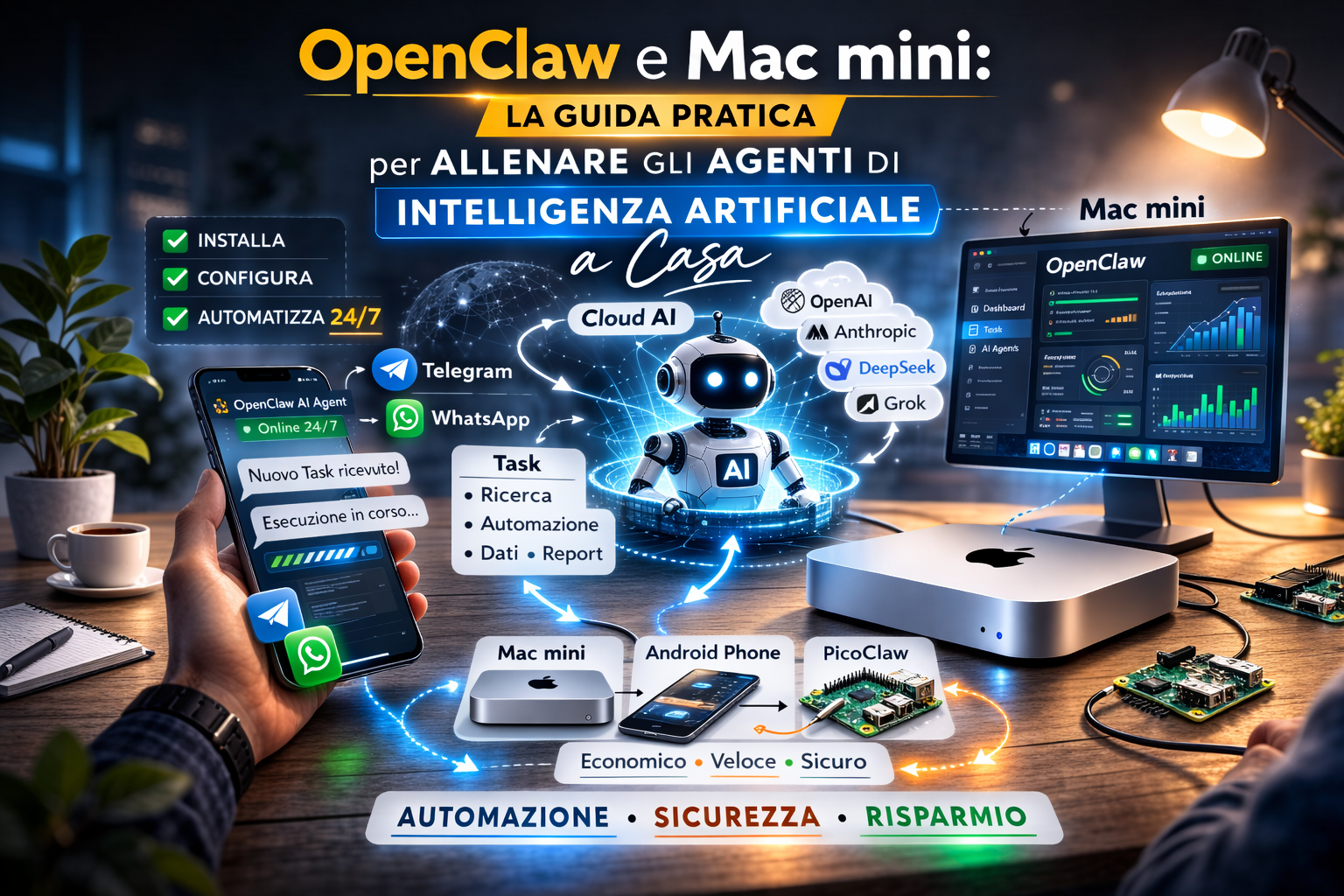 OpenClaw_Mac mini telegram whatsApp